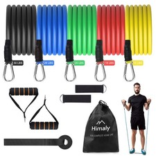 Resistance Bands Set, Exercise Bands Workout Bands with Handles, Door Anchor,...