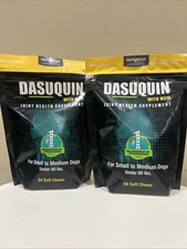 2 NUTRAMAX DASUQUIN MSM JOINT CARE 84 SOFT CHEWS SMALL MEDIUM DOGS EXP 02/2026+