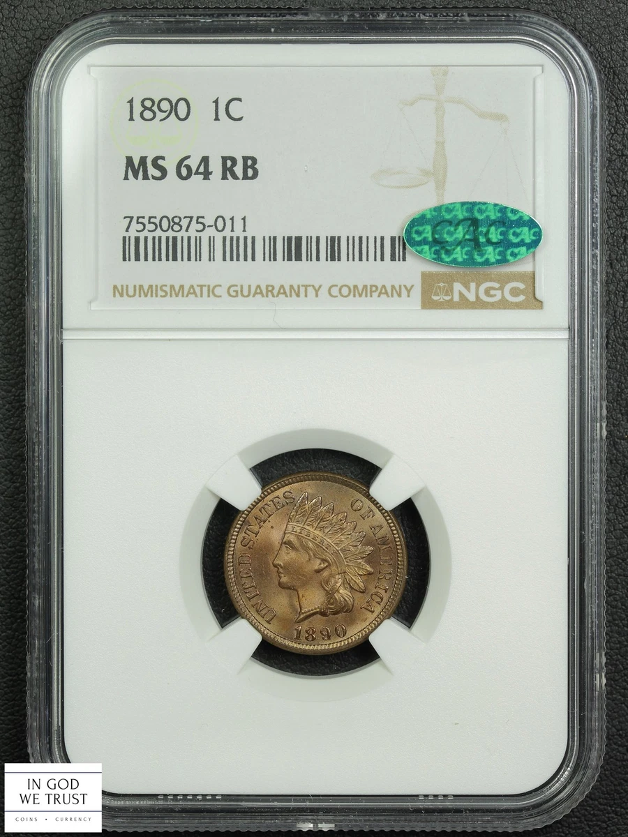 NGC Grade MS 64 Indian Head Small Cents (1859-1909) for sale | eBay