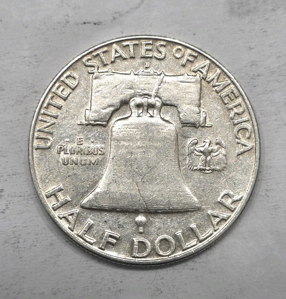 1959-D Franklin Half Dollar Double Die Obverse, Extra Fine Condition. - Image 2 of 4