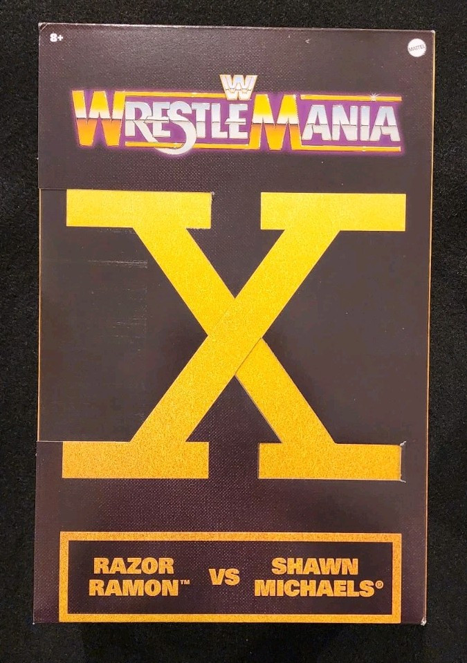 Mattel WWE Elite WresleMania X Ladder Match Box Set Shawn Michaels Razor Ramon