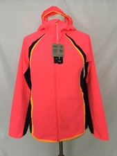 Puma Run Ultraweave Raincell Running Jacket Womens Size S Hood Sunset Glow BNWT