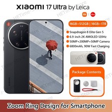 Telefono originale Xiaomi 17 Ultra by Leica 5G Snapdragon 8 Elite Gen5 Zoom 200 MP NFC