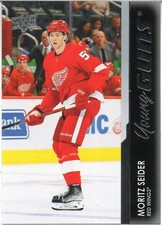 2021-22 Upper Deck - Moritz Seider's . Young Guns . rookie card # 469. rookie card picture