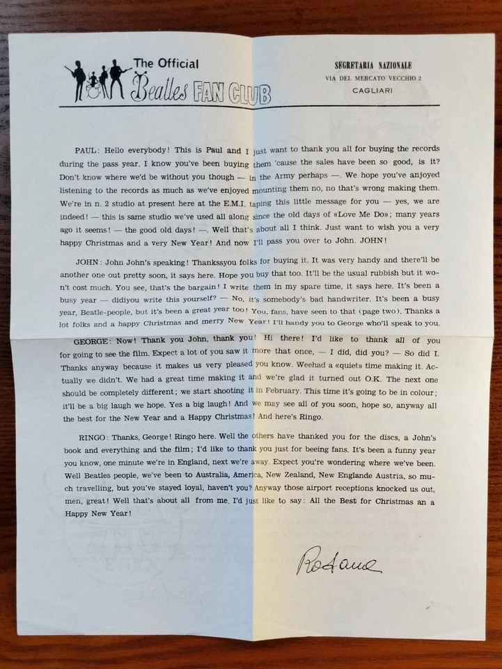 The Beatles - A Happy Crimble and a Very New Year -EX, With All Inserts NRMT! - Image 3 of 4