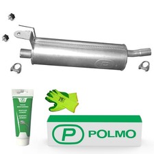 POLMO Auspuff Mittelschalld&auml;mpfer mit E-Pr&uuml;fzeichen /3522