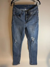 Seven7 Jeans Tummyless High Rise Skinny Size 7 Blue Sculpted Fit Sleek