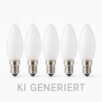 5X GlüHbirne Kerze 25W E14 Matt 230V Warmweiß GlüHlampe Leuchtmittel GlüHbirne