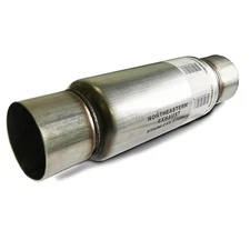 4" Inlet 18" Long Short Diesel Resonator / Muffler (1 pack)