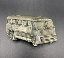 Vintage 1978 Bergamot Brass Works Bus Belt Buckle Pewter