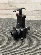 Valterra ABS Gate Valve Black 1-1/2" MPT x Step Down Gate Keeper 1008-1, 7184