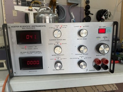 DEFECTIVE Hoefer Scientific PS 2500 DC Power Supply 2500V 500mA 500W Hig G3D