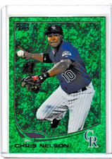 2013 Topps Emerald Foil #427 Chris Nelson COLORADO ROCKIES
