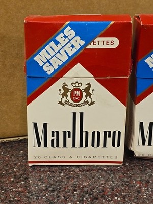 how much was a pack of cigarettes in 1995 2 - 1995 Marlboro Cigarette Flip Top Box Miles Savor Holder