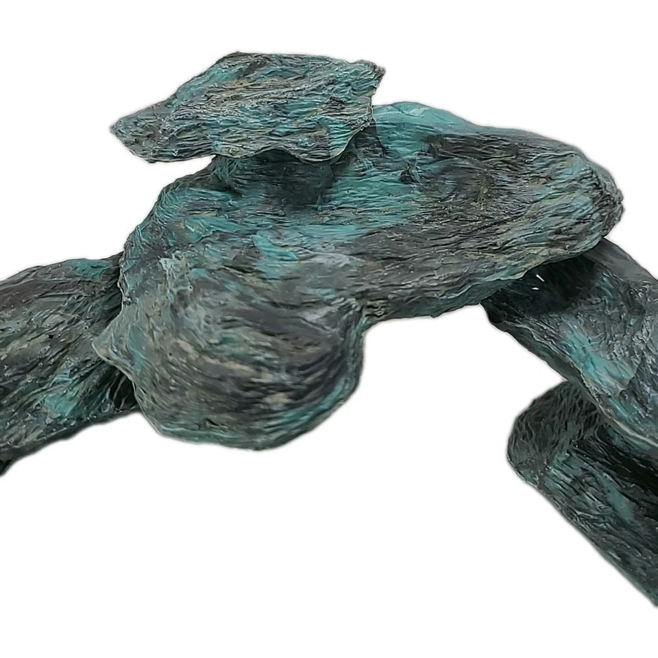 Juego de 5 rocas Penn Plax Lok años 80 plástico aguamarina/verde a presión de colección acuario Foto 3 de 4