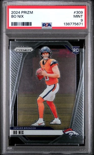 2024 PANINI PRIZM #309 BO NIX ROOKIE RC PSA 9