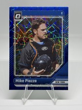 2024 Donruss #92 Mike Piazza Optic Blue Velocity Prizm New York Mets