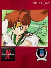 Amanda Miller signed 8x10 photo Sailor Moon Sailor Jupiter anime Beckett COA