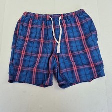 BODEN Shorts Large Blue Mens Cotton Pyjamas Nightwear Check