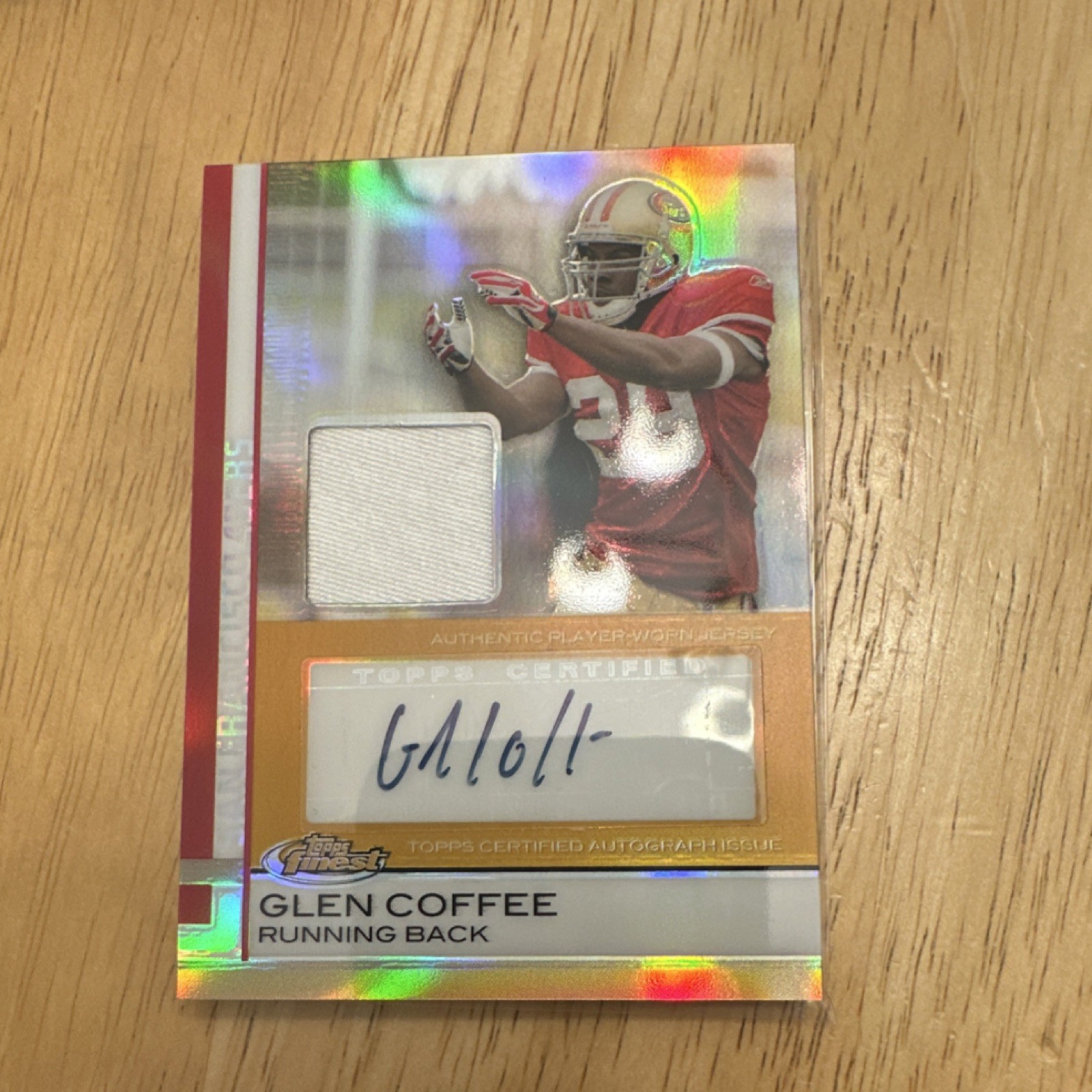 Glen Coffee Finest #87 Jersey Autograph-Refractor