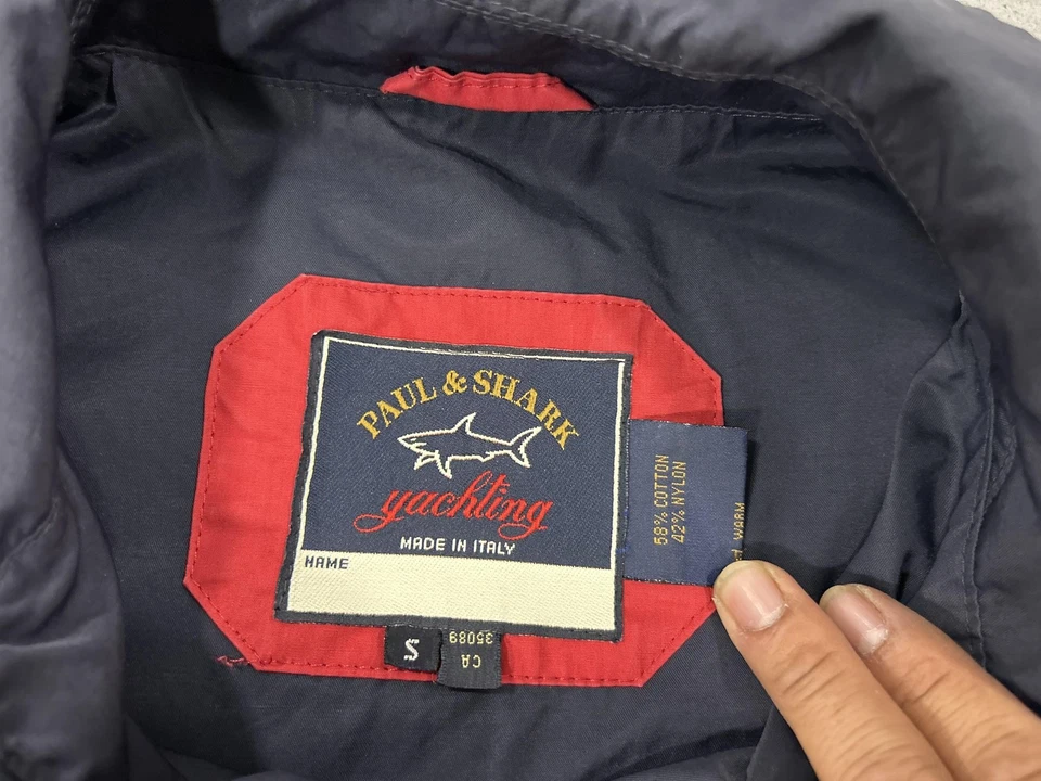 Chaqueta Paul & Shark Para Hombre Pequeña Azul Marino Yate Cremallera Completa Italia Exterior Abrigo Foto 4 de 4