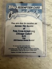 Pete Crow Armstrong Bowman Chrome 2026 Auto