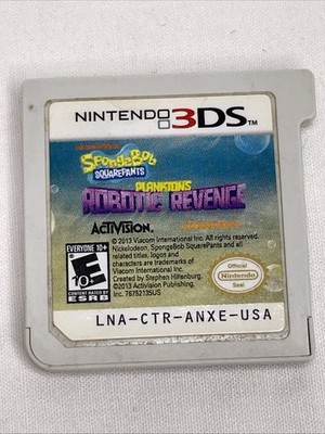 SpongeBob SquarePants: Plankton's Robotic Revenge (Nintendo 3DS) Cart Only