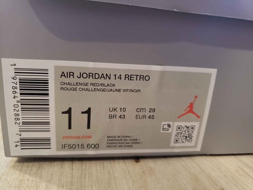 Nike Air Jordan 14 Retro Ferrari IF5015-600 Men Shoe Size 11 *SHIPS TODAY* - Picture 2 of 7