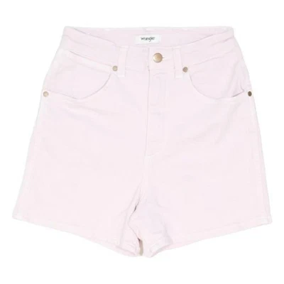 WRANGLER Shorts Décontractés Rose Femme XS W24 Coton Mélangé Confort - Photo 1/4