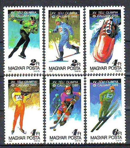 HUNGARY - 1987. Winter Olympic Games, Calgary - MNH
