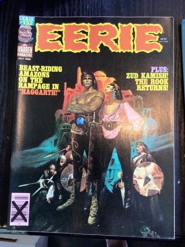 EERIE MAGAZINE #130 131 132 WARREN PUBL 1982 FASTNER LARSON NEBRES SANJULIAN - Picture 6 of 7