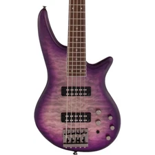 Jackson JS3Q Spectra 5-String Bass Guitar, Laurel Fingerboard, Purple Phaze