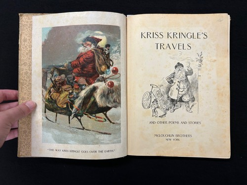KRISS KRINGLE'S TRAVELS and other poems and stories McLoughlin Bros. HC - Foto 4 di 6