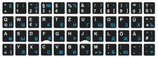 Tastaturaufkleber DEUTSCH-RUSSISCH, WEISS-BLA...