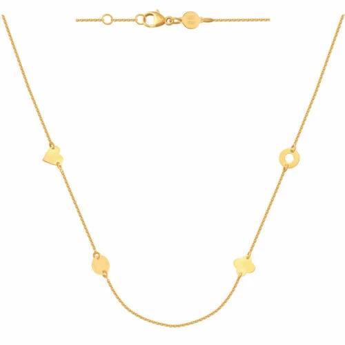 Aus echtem Edelmetall-Ringe ohne Steine aus Gelbgold Karat 14