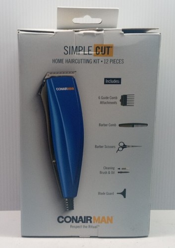Conair Man Simple Cut 12 Piece Home Haircutting Clipper Kit - Picture 2 of 6