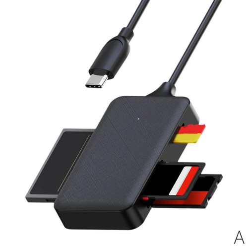 Memory Card Reader 4 in 1 Adapter Supports CF SD TF MS Card X7S3 - Afbeelding 16 van 17