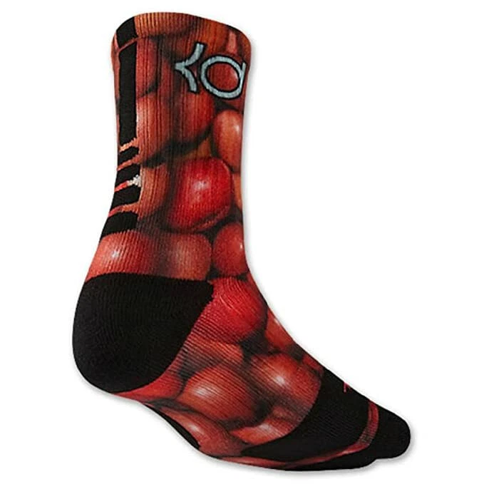 Nike KD Elite Crew Digital Ink GOOD APPLE Basketball Socks SX5028 900 LARGE