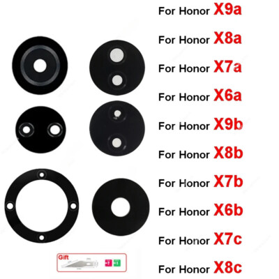 2PCS Back Camera Lens Glass For Honor X9a X8a X7a X6a X6b X9b X8b X7b X7c X8c