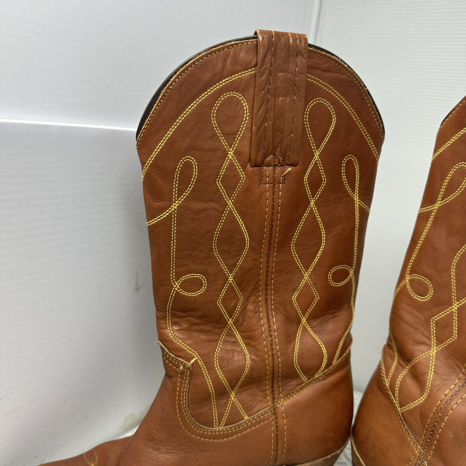 Vintage Frye Brown Cowboy Western Boots Women's S… - image 8