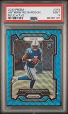 Anthony Richardson PSA9 2023 Panini Prizm Blue Wave #343