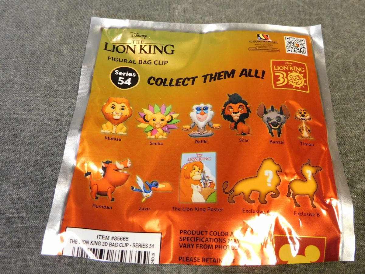 The Lion King NEW * Scar Clip * Blind Bag Series 54 Key Chain