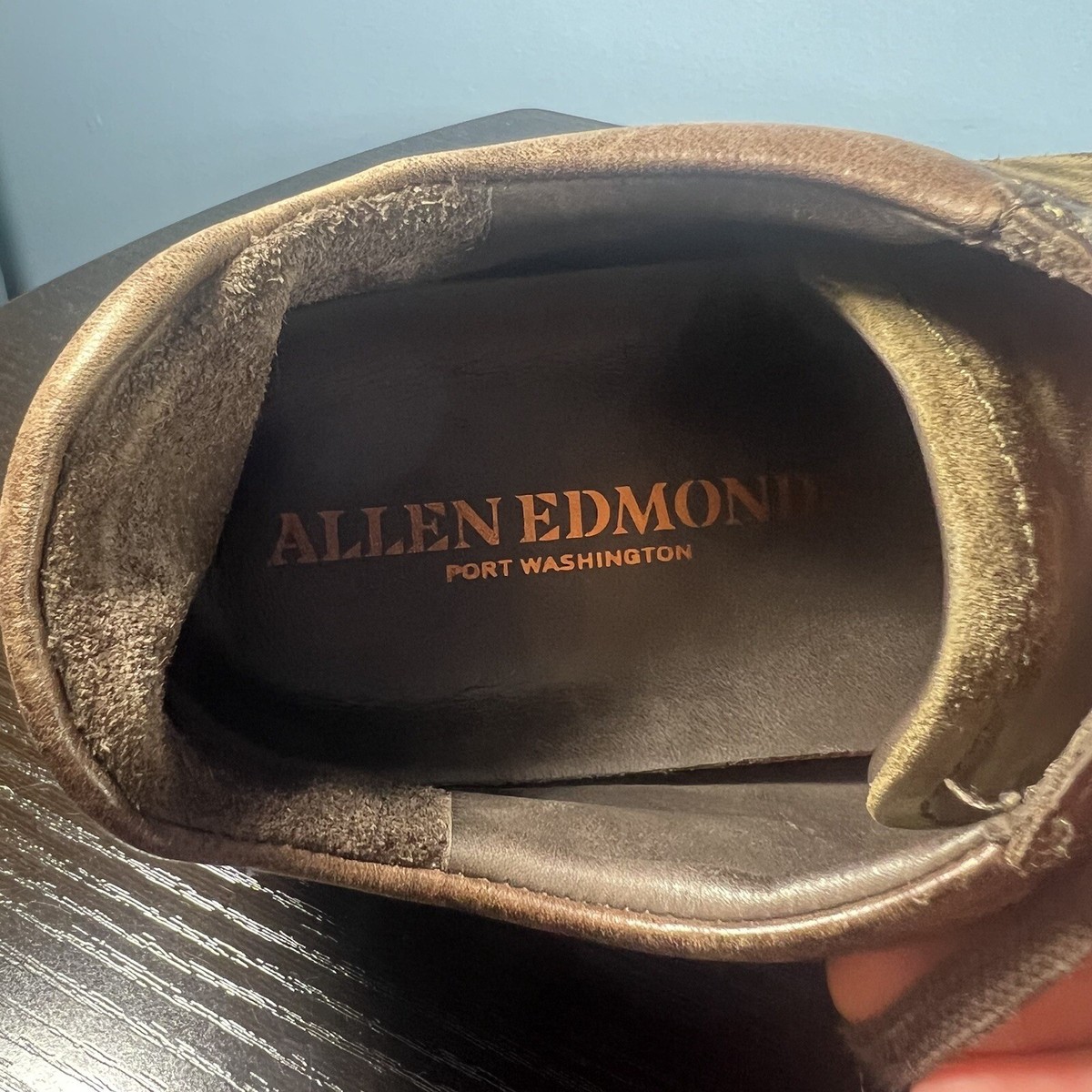 ALLEN EDMONDS Port Washington Canal Brown 10.5 D Men Nubuck  display picture 1