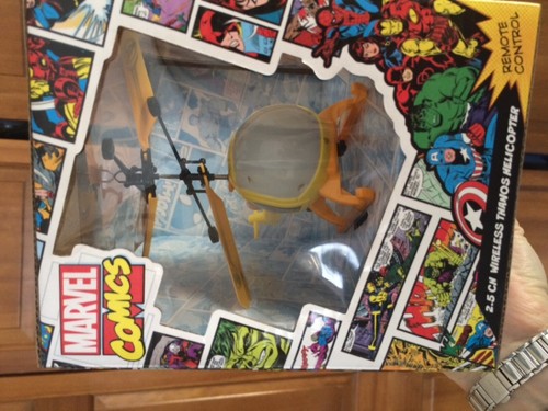 Marvel Comics avenger 2.5 CH wireless thanos helicopter remote control Easy NEW - Picture 5 of 10