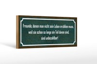 Holzschild Spruch 27X10 Cm Freunde Sind Unbezahlbar Deko Schild Wooden Sign