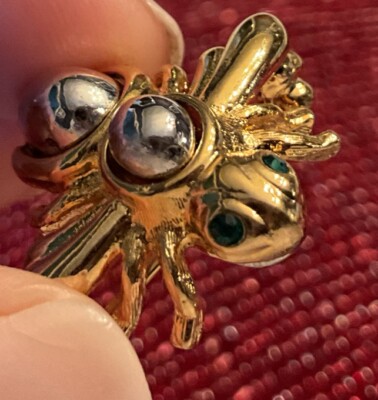 Joan Rivers Gold And Silver Times Bee Pin Vintage
