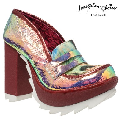 Lost Touch Cherub Heels Irregular Choice Iridescent US 6.5 EU 37 HTF Rare