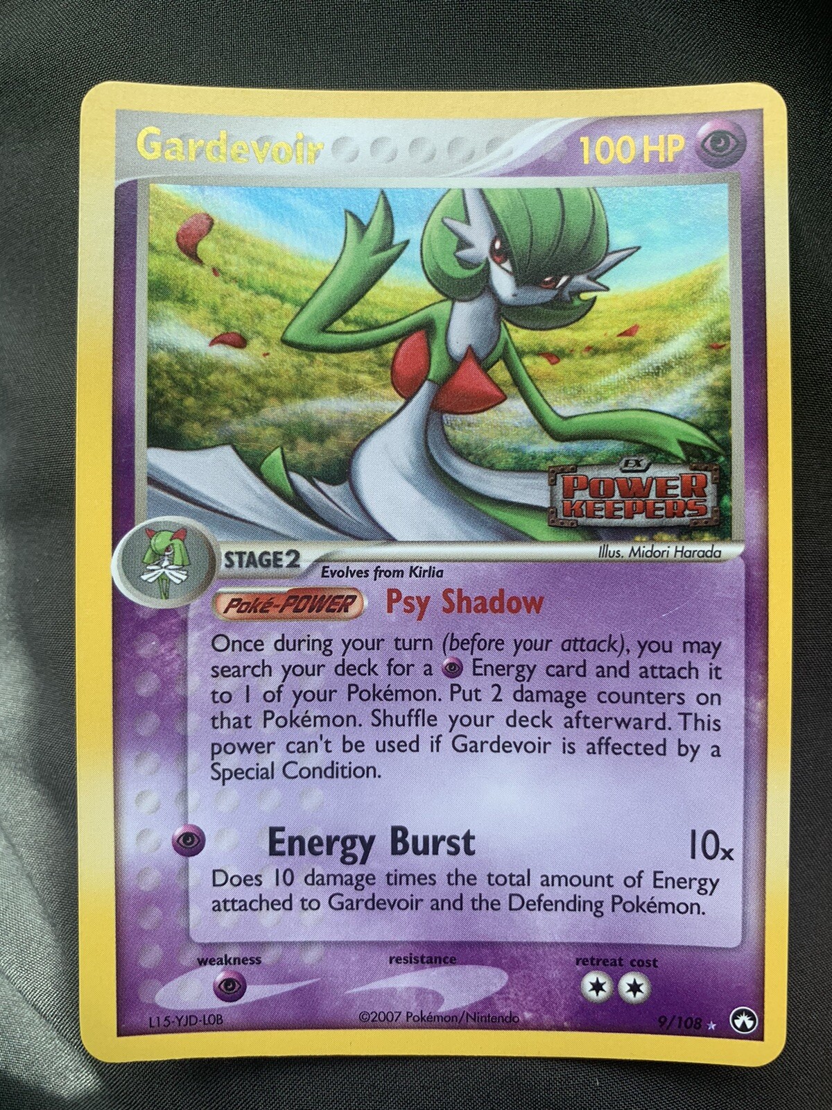 Gardevoir Power Keepers Reverse Holo Foil 9/108 Pokemon 2007 NM