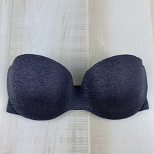 Ambrielle Womens Size 34C Gray Multiway Push Up Strapless Bra