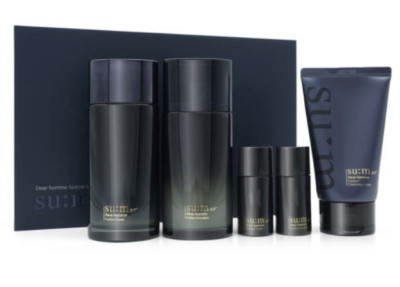 Sum:37 Dear Homme 2pcs Set Toner Emulsion Men Skin Moisture Care Sum37 K-Beauty